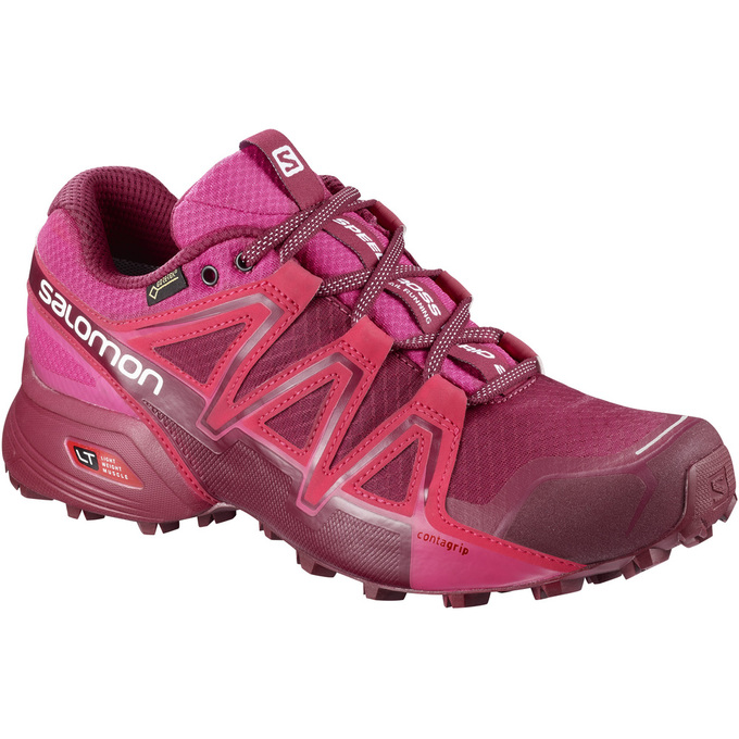 Salomon Israel SPEEDCROSS VARIO 2 GTX® W - Womens Trail Running Shoes - Deep Red (EPNX-43128)